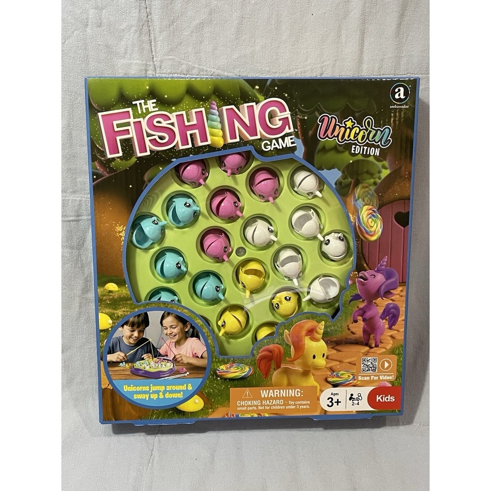 NEW Ambassador Games The Fishing Game – Unicorn Edition – Animated Catching Game